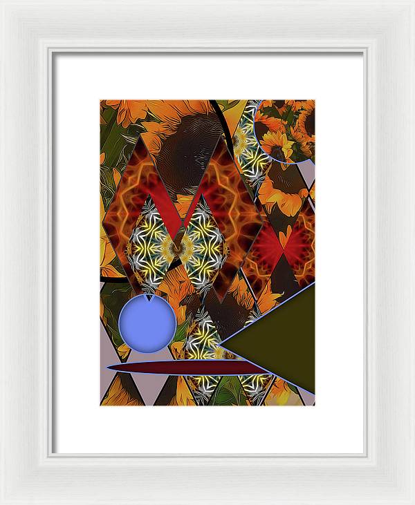 Sunflower Collage - Framed Print