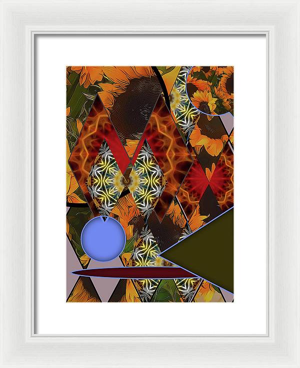 Sunflower Collage - Framed Print