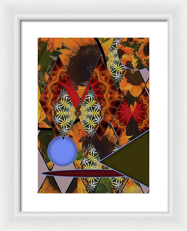 Sunflower Collage - Framed Print