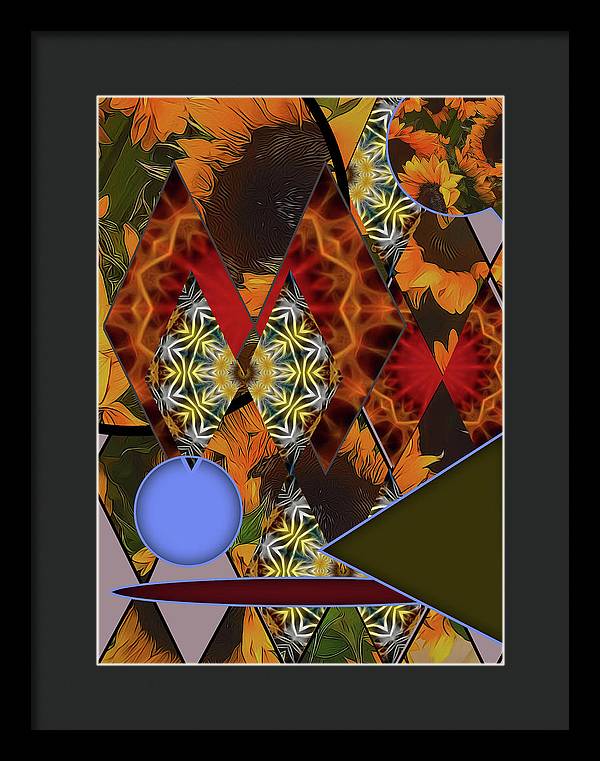 Sunflower Collage - Framed Print
