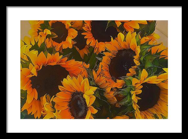 Sunflowers - Framed Print