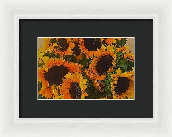 Sunflowers - Framed Print