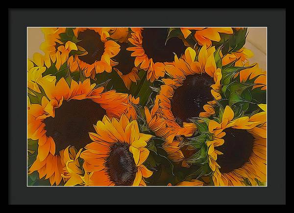 Sunflowers - Framed Print