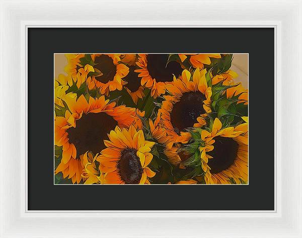 Sunflowers - Framed Print