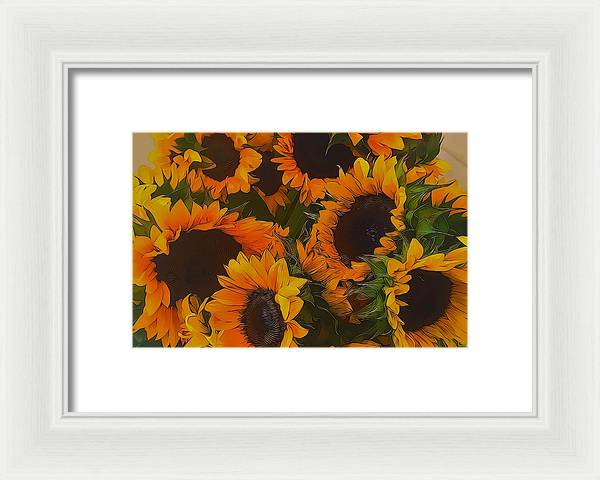Sunflowers - Framed Print