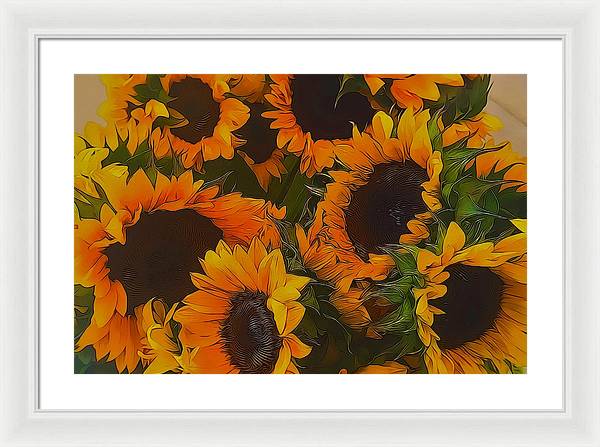 Sunflowers - Framed Print