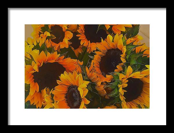 Sunflowers - Framed Print
