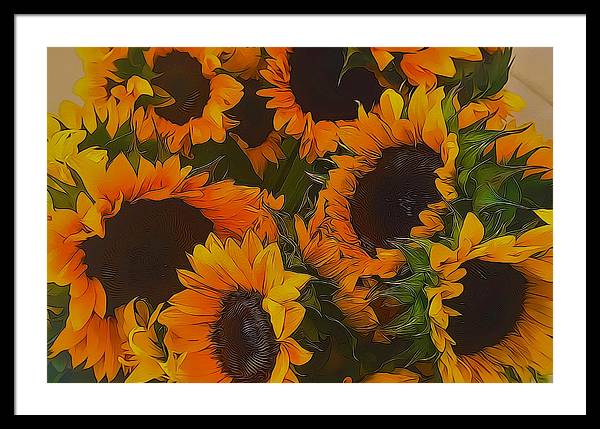 Sunflowers - Framed Print