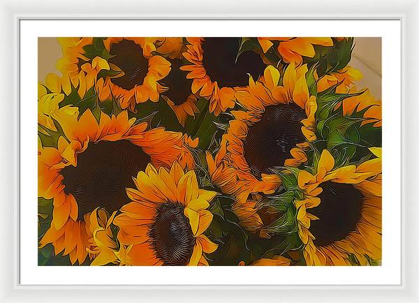 Sunflowers - Framed Print