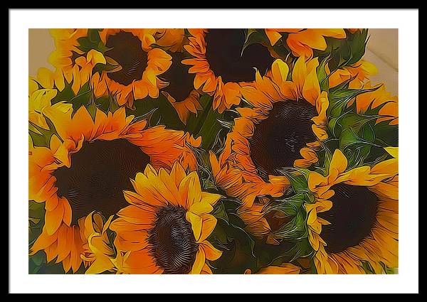 Sunflowers - Framed Print