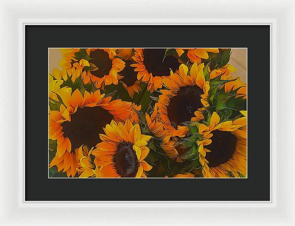 Sunflowers - Framed Print