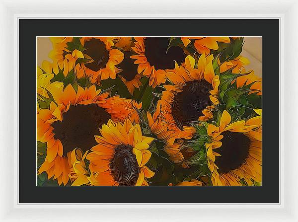 Sunflowers - Framed Print