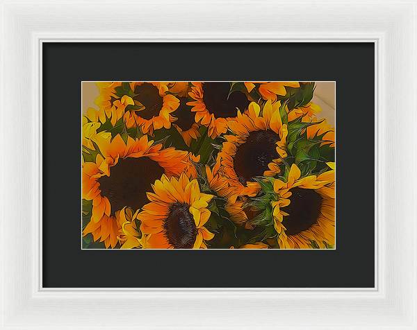 Sunflowers - Framed Print