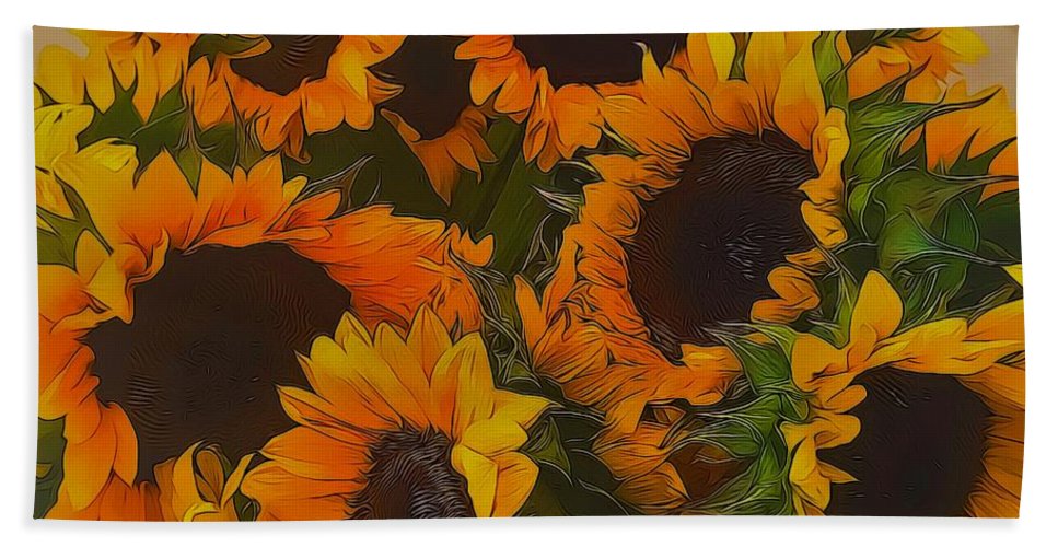 Sunflowers - Beach Towel