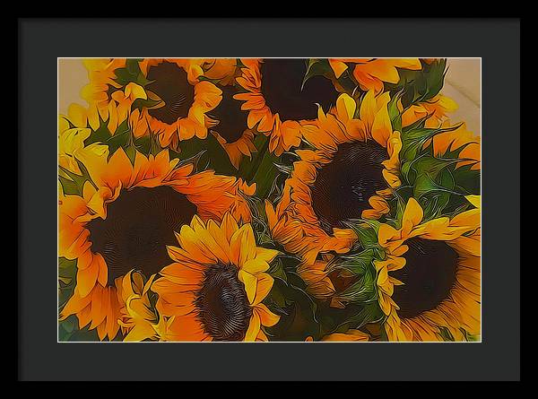 Sunflowers - Framed Print