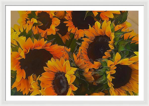 Sunflowers - Framed Print
