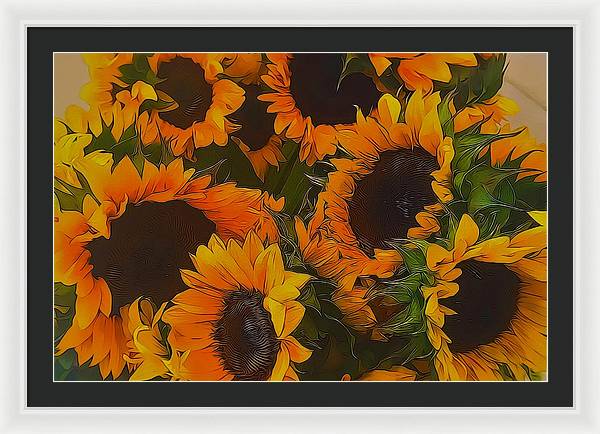 Sunflowers - Framed Print