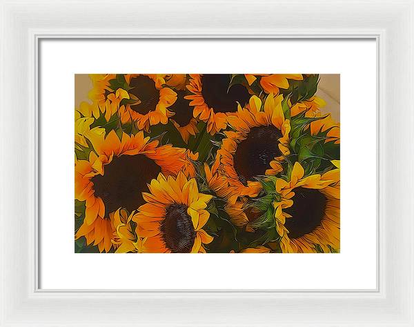 Sunflowers - Framed Print