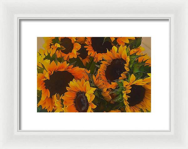 Sunflowers - Framed Print