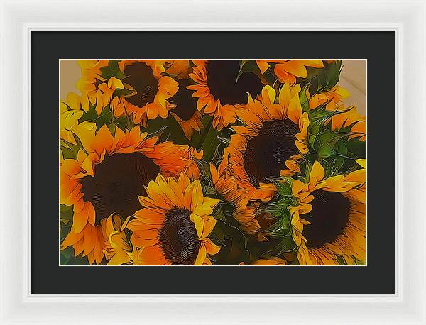 Sunflowers - Framed Print