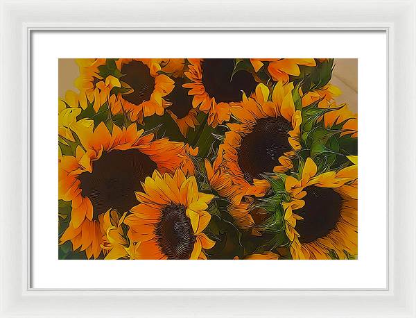 Sunflowers - Framed Print