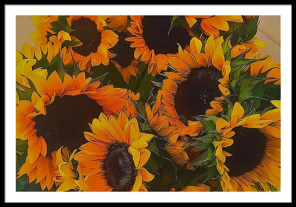 Sunflowers - Framed Print