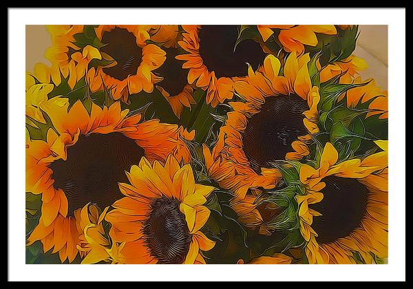 Sunflowers - Framed Print