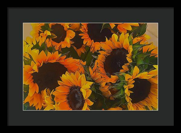 Sunflowers - Framed Print