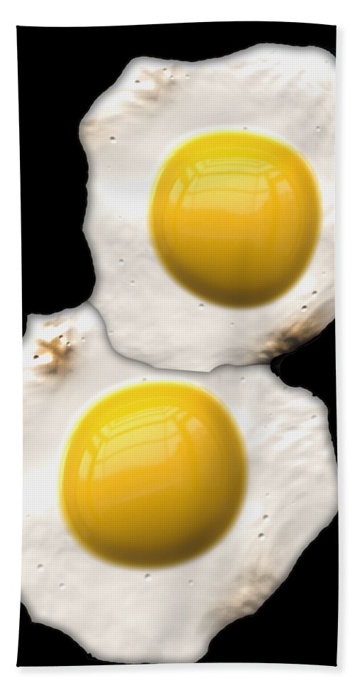Sunny Side Up Eggs - Bath Towel