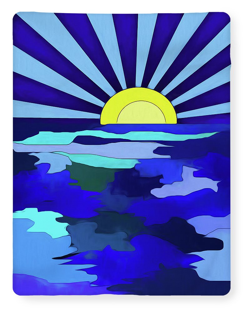 Sunset on The Lake - Blanket