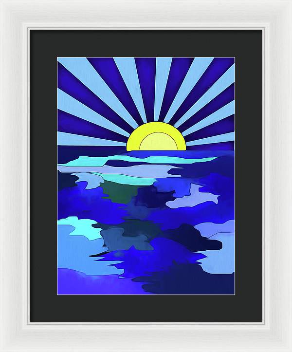 Sunset on The Lake - Framed Print