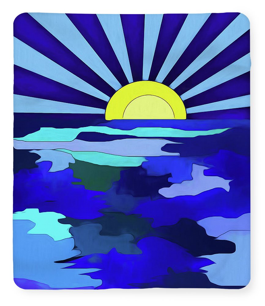 Sunset on The Lake - Blanket