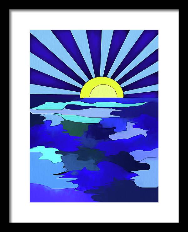 Sunset on The Lake - Framed Print