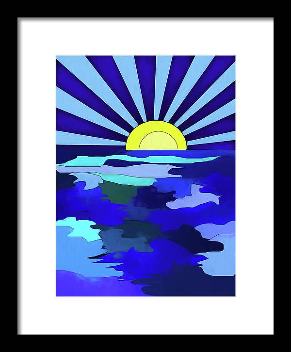 Sunset on The Lake - Framed Print