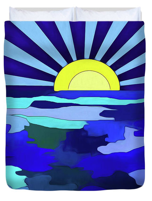 Sunset on The Lake - Duvet Cover