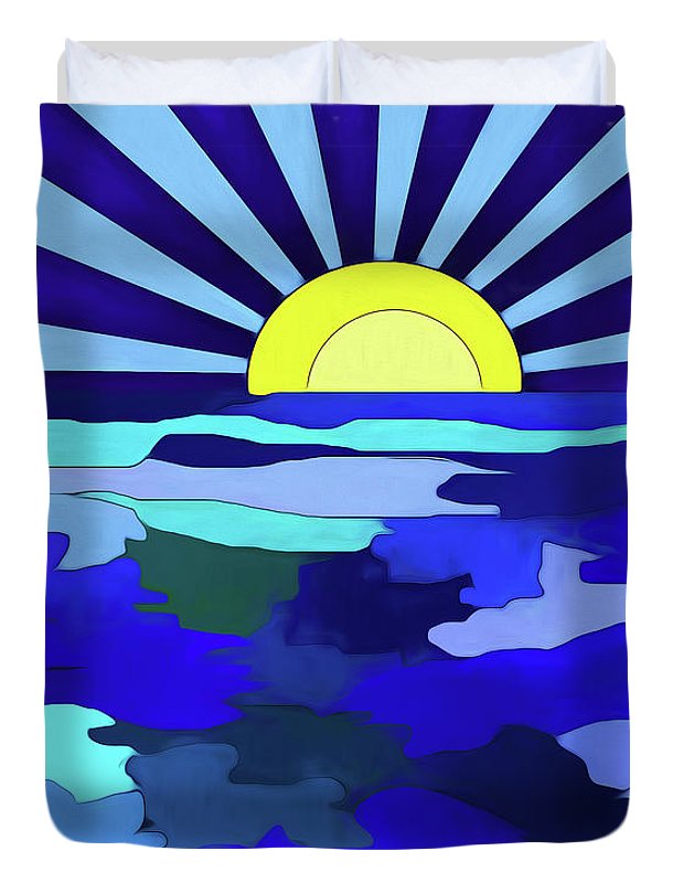 Sunset on The Lake - Duvet Cover