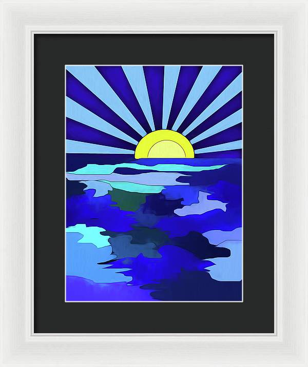 Sunset on The Lake - Framed Print
