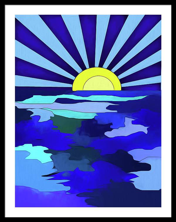 Sunset on The Lake - Framed Print
