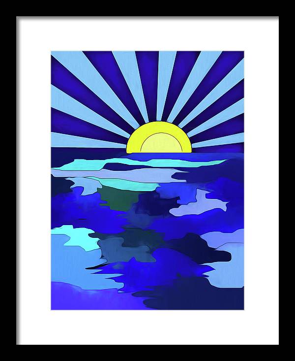 Sunset on The Lake - Framed Print