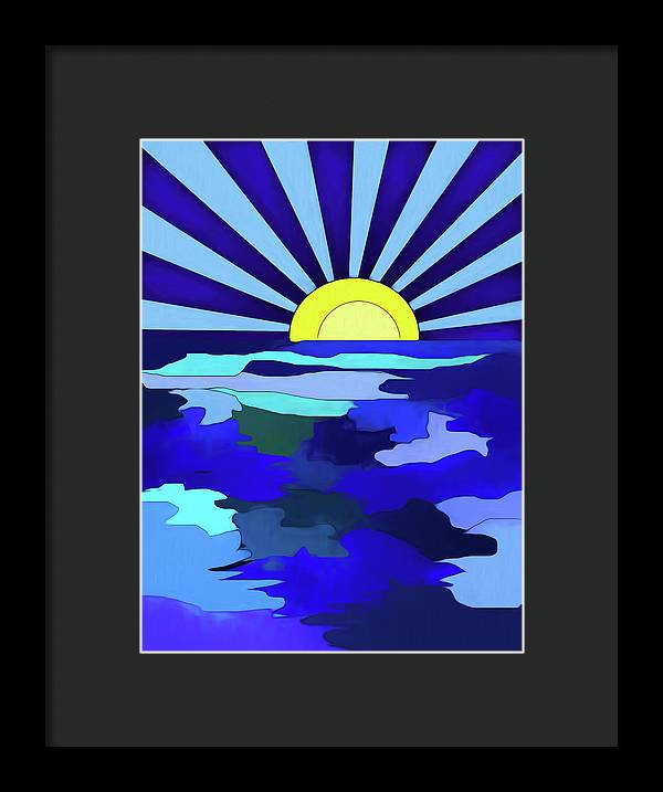Sunset on The Lake - Framed Print