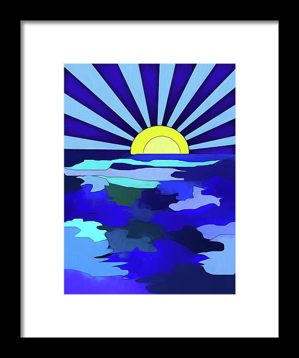 Sunset on The Lake - Framed Print