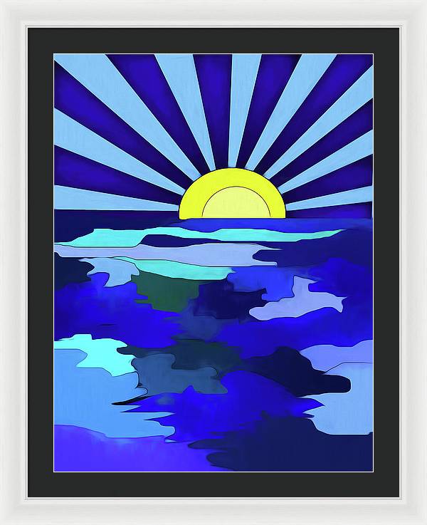 Sunset on The Lake - Framed Print