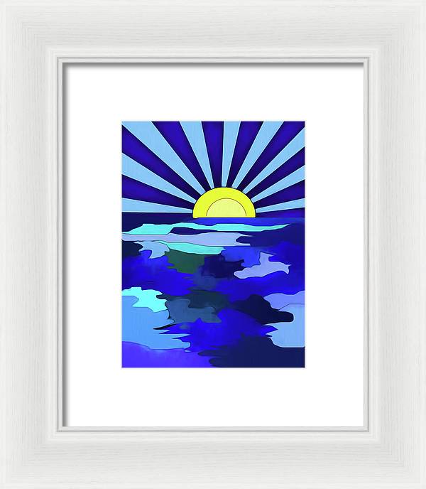 Sunset on The Lake - Framed Print