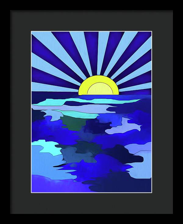 Sunset on The Lake - Framed Print
