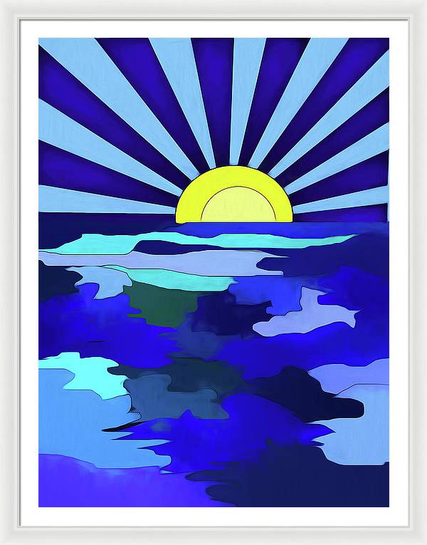 Sunset on The Lake - Framed Print