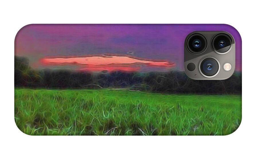 Sunset Over a Cornfield - Phone Case