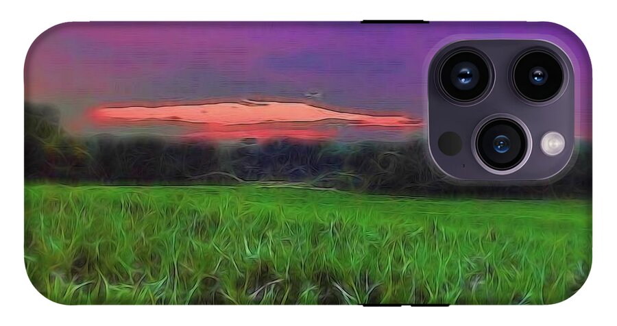 Sunset Over a Cornfield - Phone Case