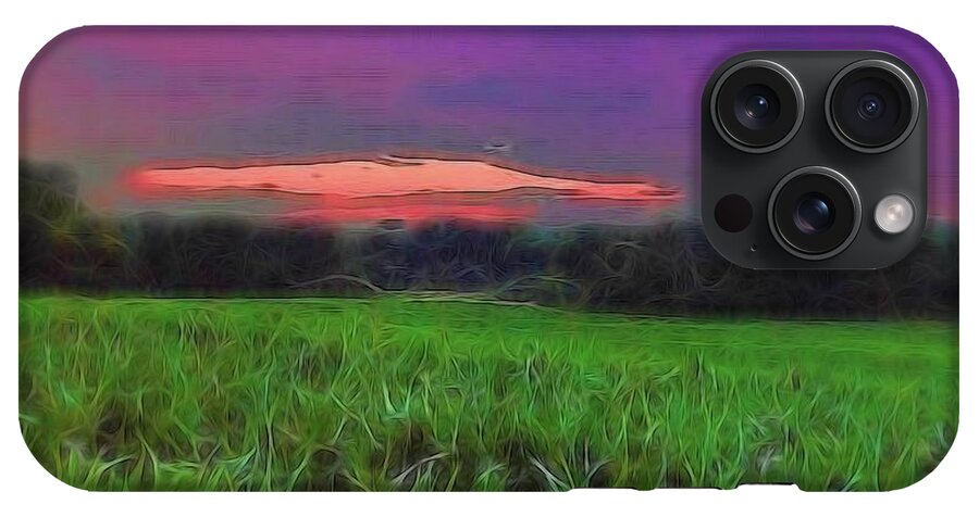 Sunset Over a Cornfield - Phone Case