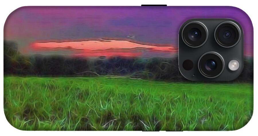 Sunset Over a Cornfield - Phone Case