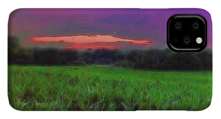 Sunset Over a Cornfield - Phone Case